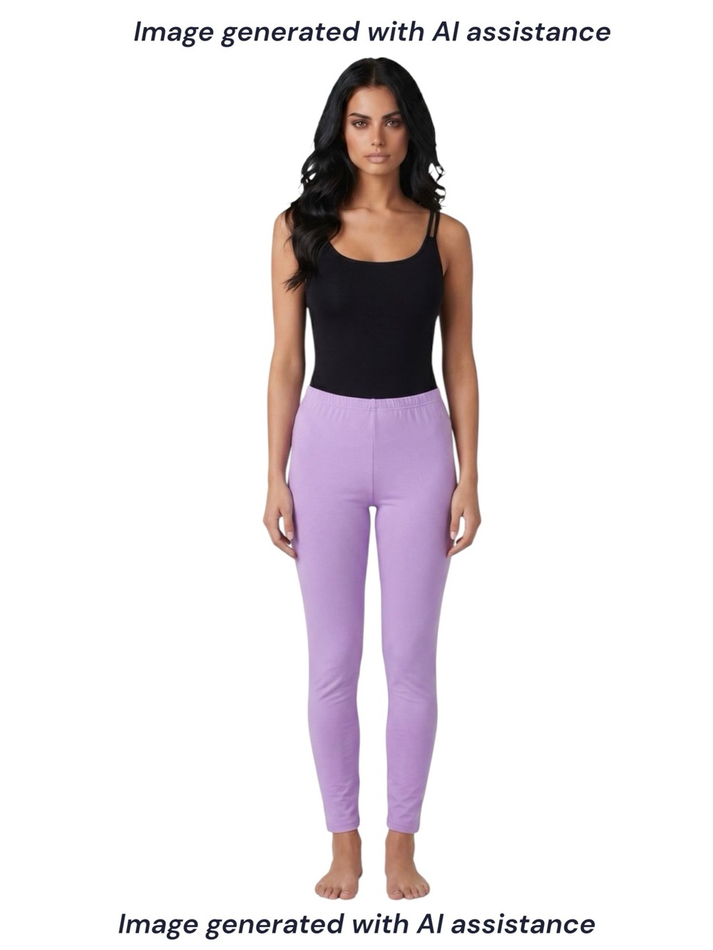 Body by Raven Tracy 3X lilac basic legging pants